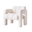 Chaise d'Accent en Boucle ÉléGante - Beige