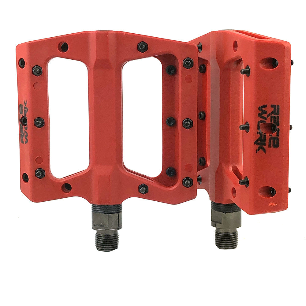 Mountain Bike Bicycle Nylon Fiber Peilin Pedal Dead Fly Bearing Pedal Non-Slip Pedal - Korvel