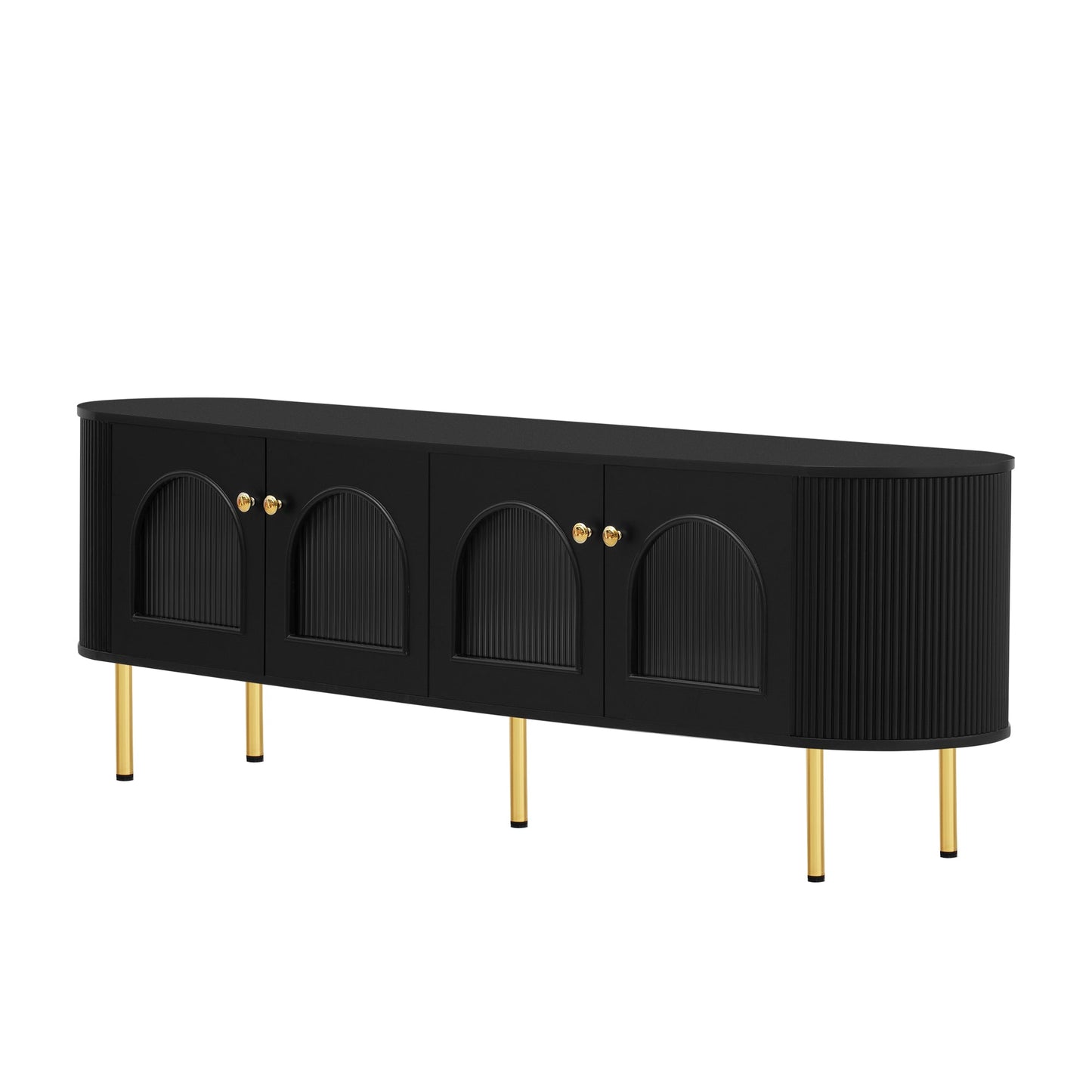 Soporte de TV Moderno U-Can para TVs de hasta 80 Pulgadas - Negro