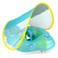 Anneau de natation pour bébé Swimbobo avec auvent - Flotteur bleu