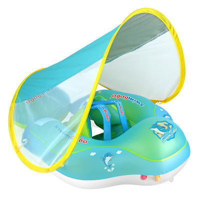 Swimbobo Baby Swimming Ring with Canopy - Blue Float