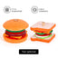 Juego de Comida de Madera: Hamburguesa, Papas Fritas y Sándwich