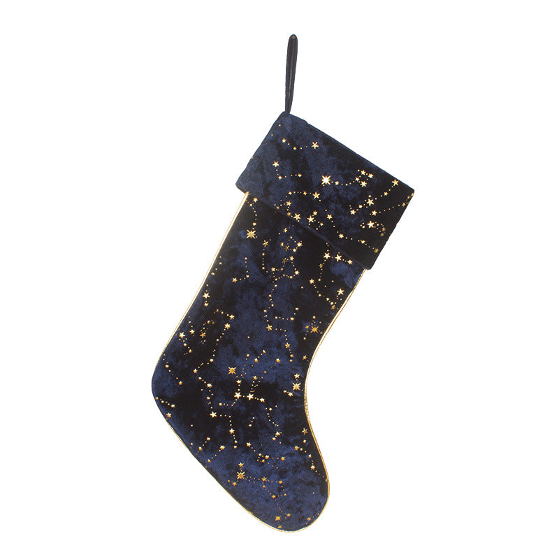 Christmas Gift Candy Bag Pendant Star Christmas Socks Christmas Socks Decoration - Korvel