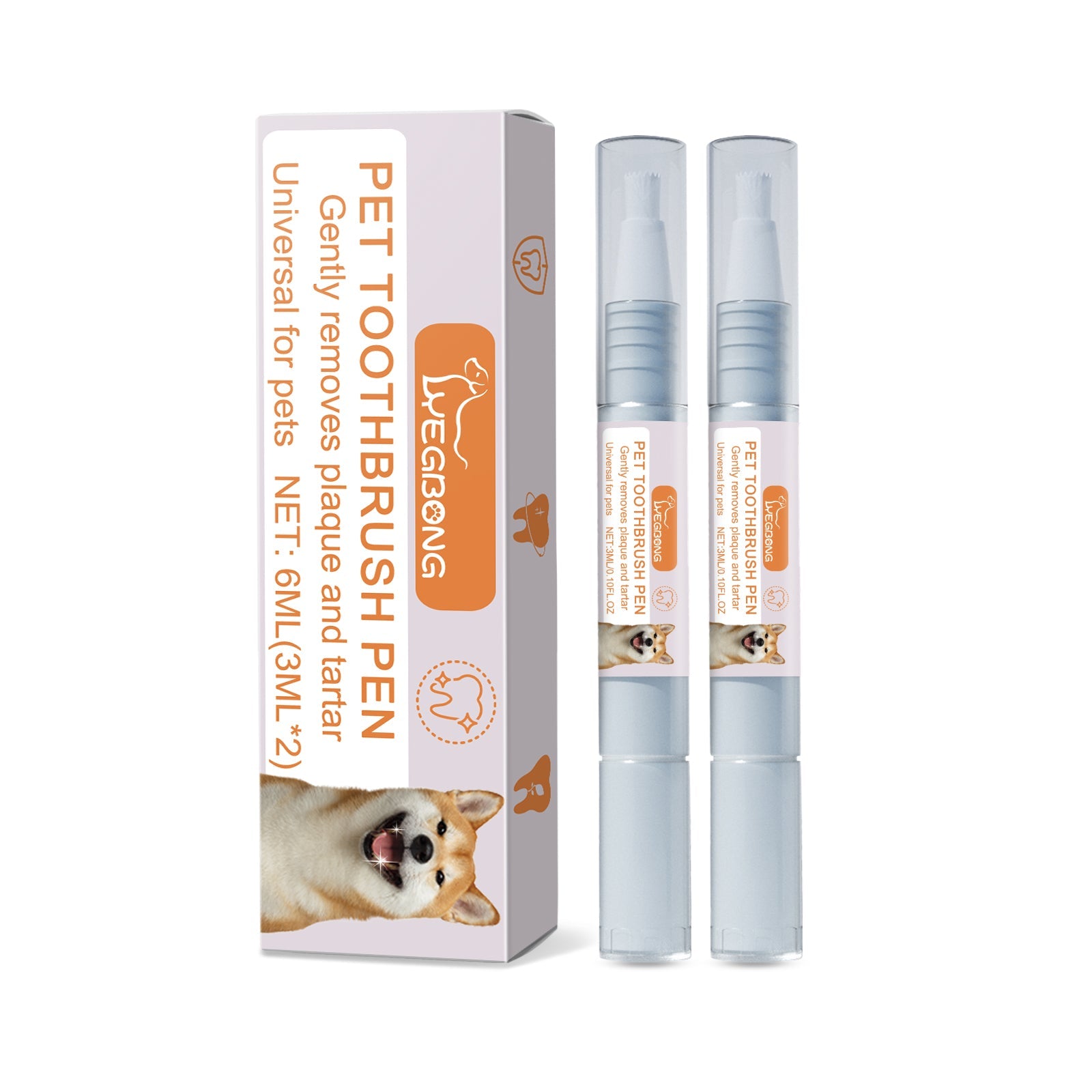 Pet Toothbrush Pen Dog Cat Tartar Stone Cleaning Remove Bad Breath Remove Odor Cleaning Pen - Korvel