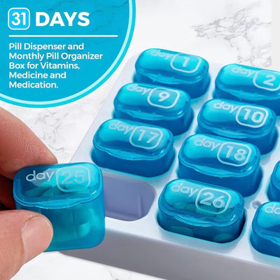 Signature Med Organizer - Premium Monthly Pill Organizer