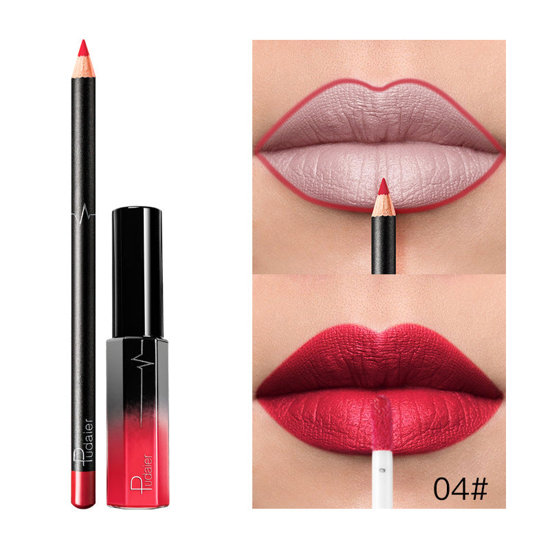 Pudaier 36 Color Matte Lip Gloss & Liner Set