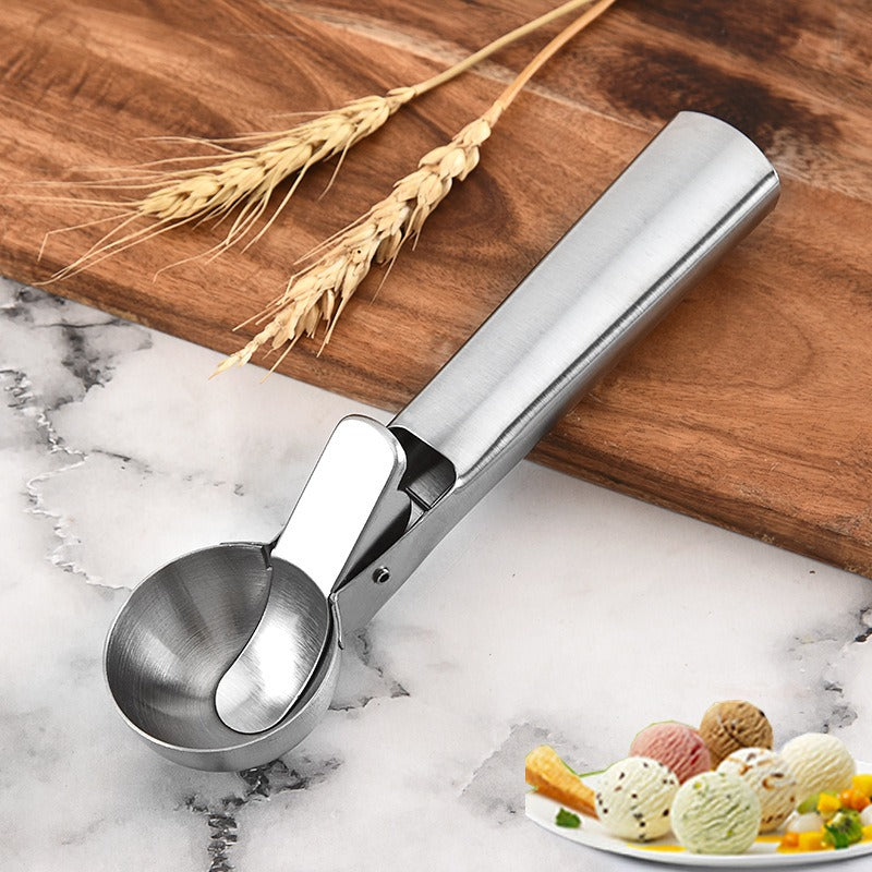 430 Stainless Steel Ice Cream Scoop Dual-Use Function Fruit Scoop Ice Cream Scoop Ball Scoop - Korvel