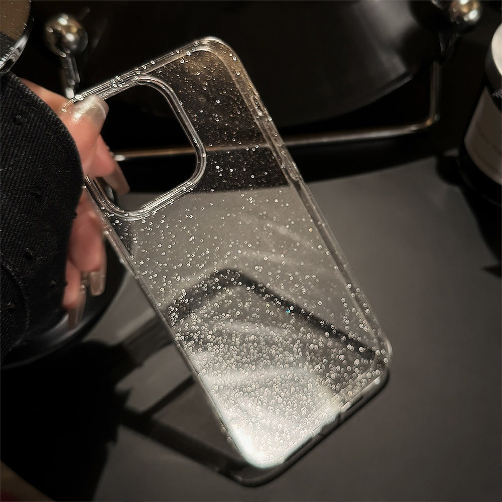 Transparent Glitter Simple Apple 14 Promax Phone Case 13 Suitable for iPhone 15 Soft Case 11 Advanced Luxury 12 - Korvel