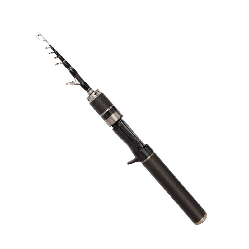 Portable Ultra-Short Carbon Fiber Telescopic Fishing Rod