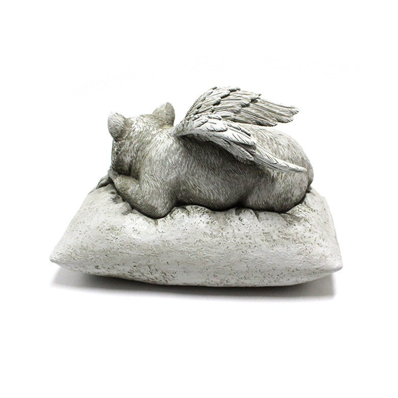 Angel cat and dog ornaments resin pet tombstone commemorative stone garden animal statue - Korvel