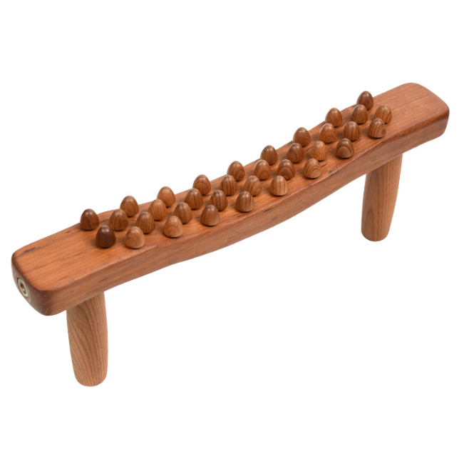 Handheld 34 Beads Home Massaging Device wood stick massage tool Body Massage Wooden Guasha Tool for Relaxation - Korvel