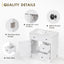 30" Bathroom Vanity with Sink Top, Bathroom Vanity Cabinet with Door and Two Drawers, Solid Wood Frame, One Package, White - Korvel