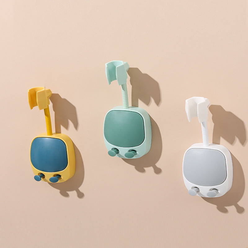 No Punching Head Shake Adjustable Bathroom Nozzle Shower Fixed Seat Lotus Head Universal Bracket Suction Cup Shower Bracket - Korvel