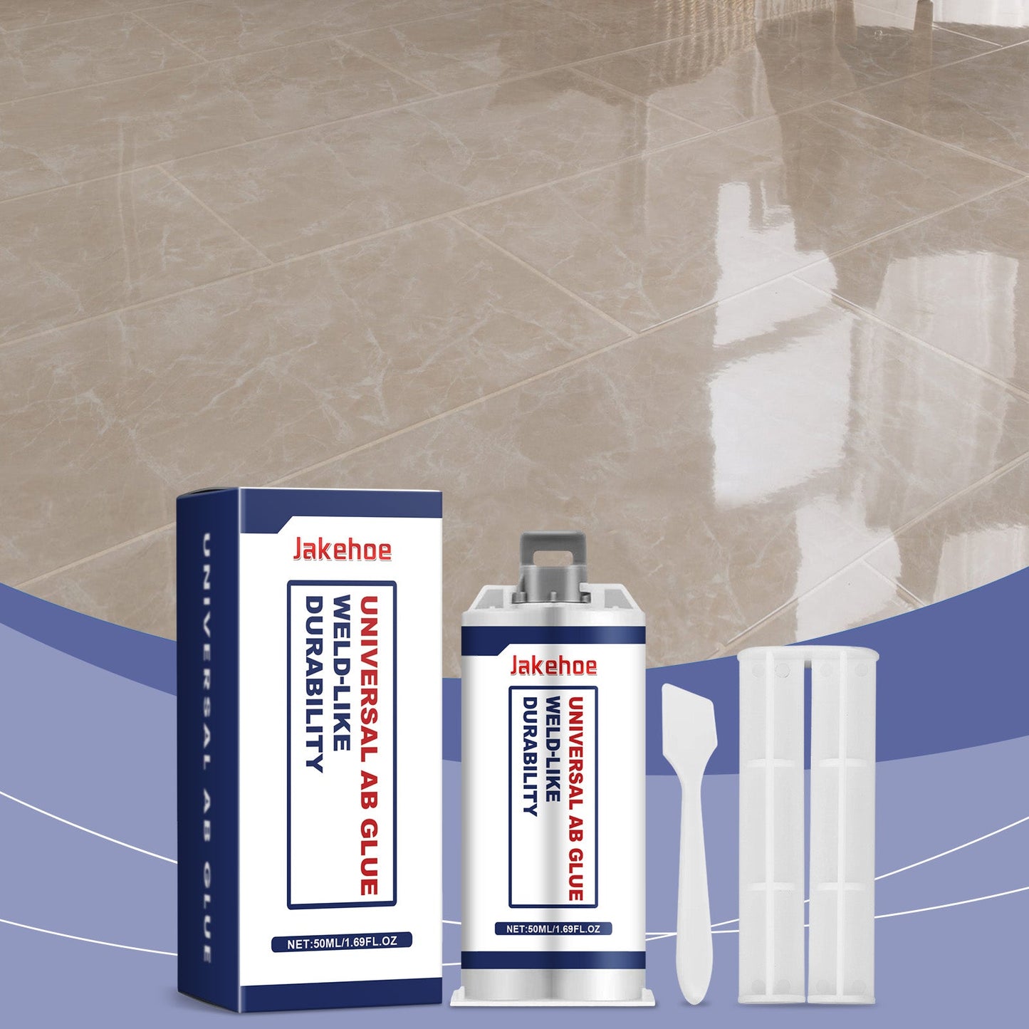 Universal Ab Adhesive, Crack Repair Bonded Tile Bath Scratch Crack Repair Waterproof And Leak Proof Adhesive - Korvel