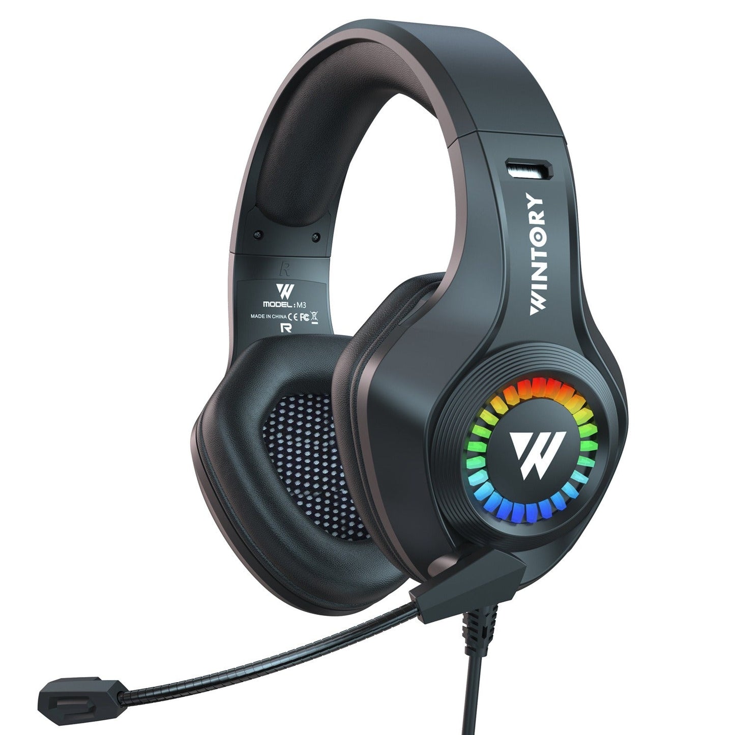 Casque de jeu filaire premium avec design lumineux