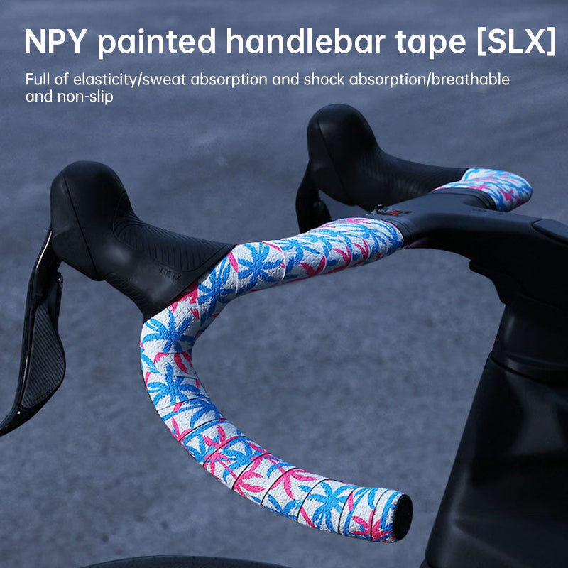 Npy EVA PU Road Bike Handlebar Tape, Anti - Slip & Shock - Absorbing, Sakura Design, with End Plugs - Korvel