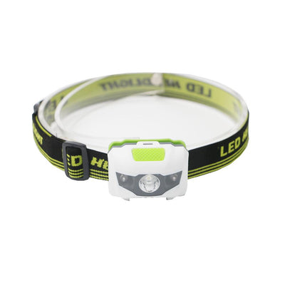4 Modes Headlamp Waterproof LED Headlight Flashlight White + Red Torch  Use 3 x AAA - Korvel