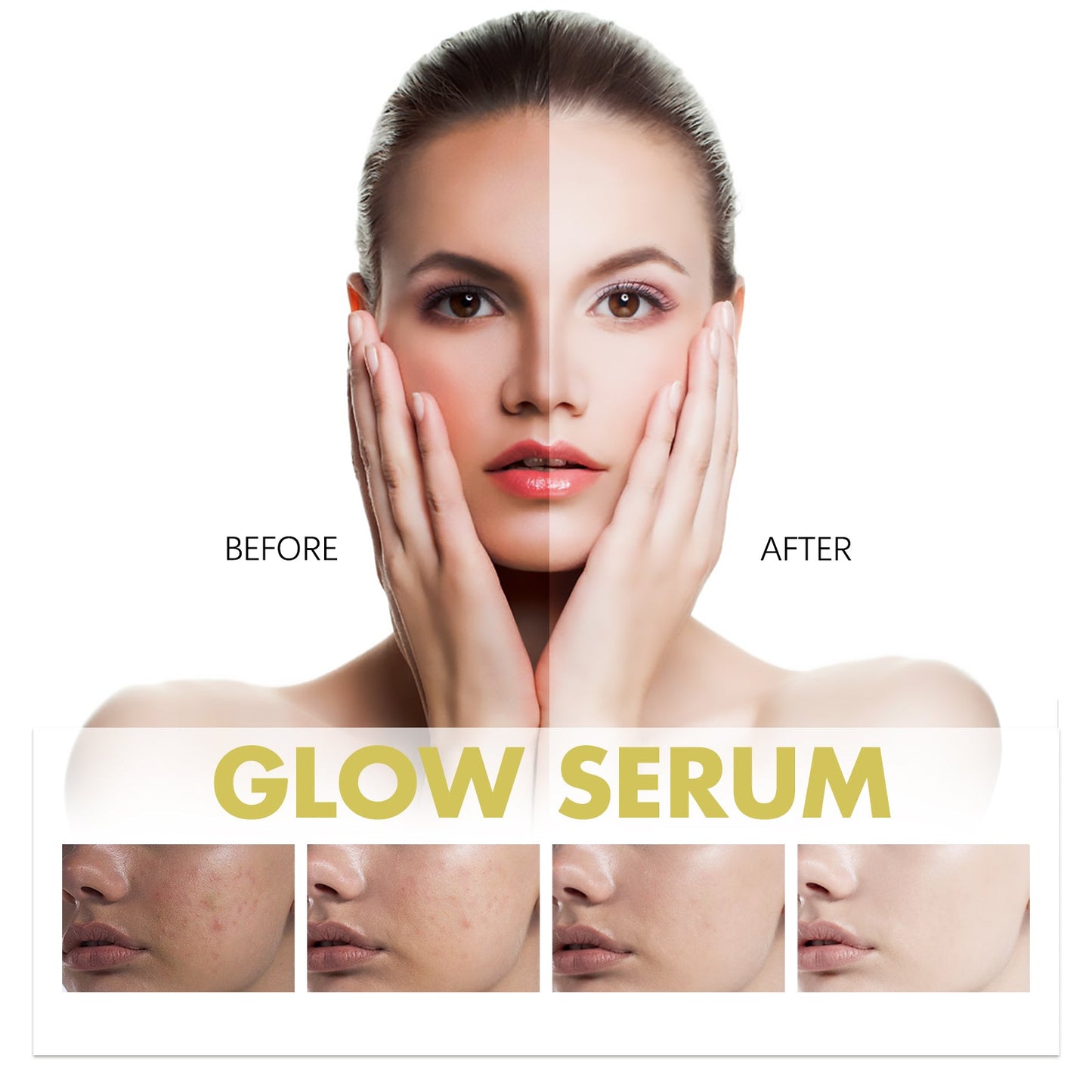 Glow Serum, Moisturizing And Whitening Skin To Reduce Facial Spots And Fine Lines - Korvel