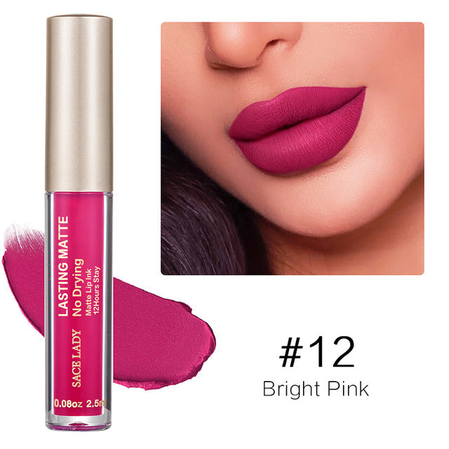 Make Up Waterproof Nude Lipstick Long Lasting Liquid Matte Lipstick Kit Lip Gloss Cosmetics Lipgloss Lip Makeup - Korvel