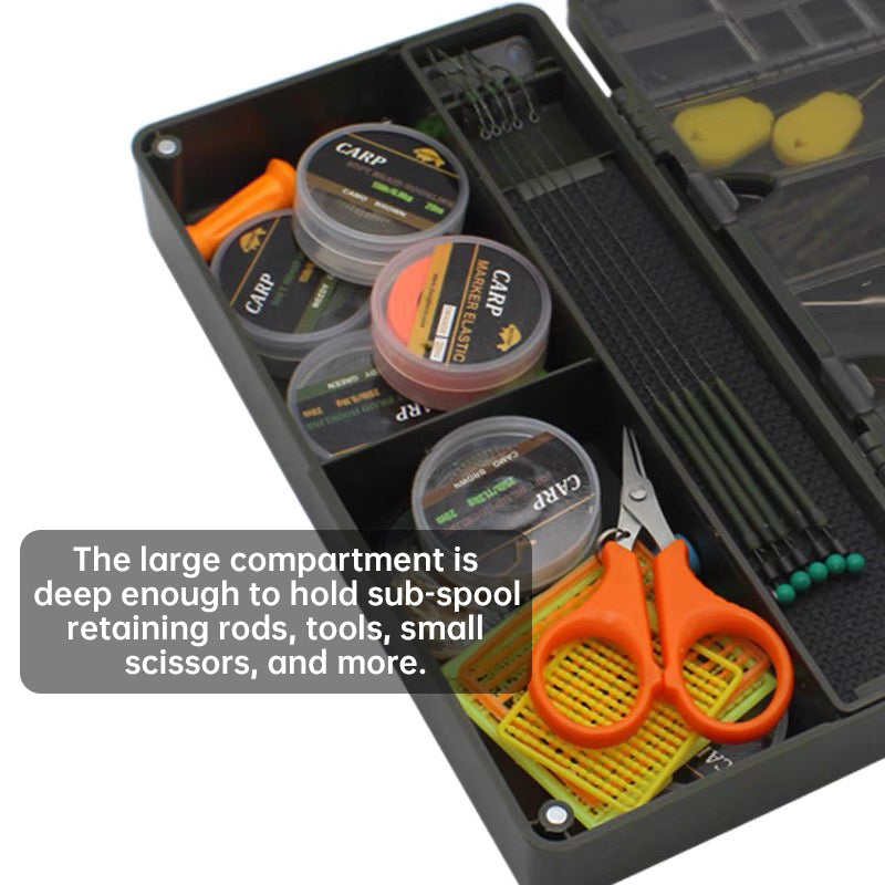 Portable Fishing Tackle Box with Magnetic Compartments