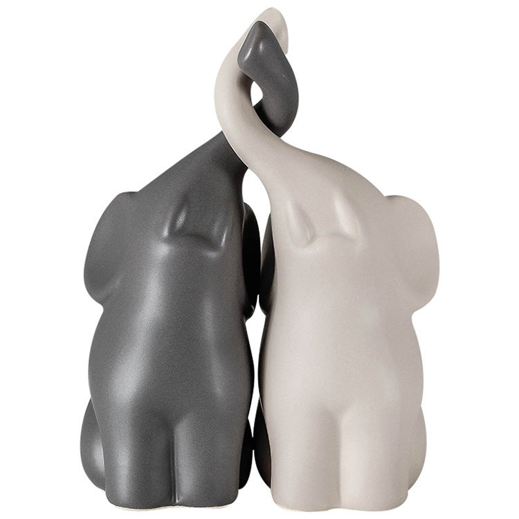 European Home Decor Adorable Couple Figurine Craft Wine Cabinet Ornament Valentine's Day Gift for Girlfriend - Korvel