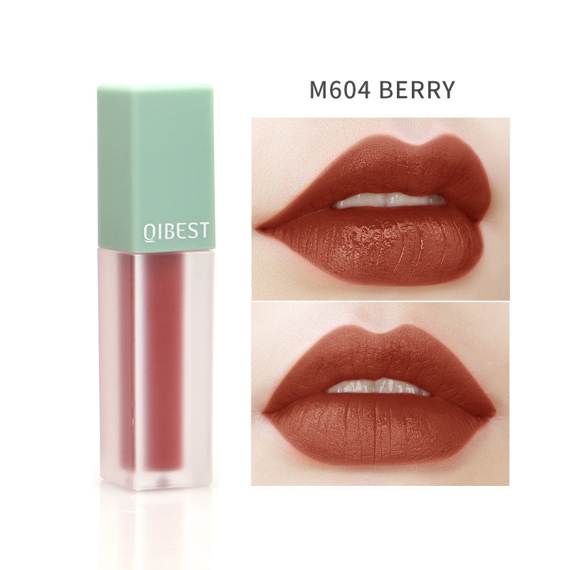 QIBEST Velvet Matte Lip Gloss - Pintalabios Líquido Cremoso