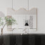 Wall Mirror 30x35 Inch Black Rectangular Mirror with 2 Wavy Sides Metal Framed Mirror Vanity Mirror Dressing Mirror - Korvel