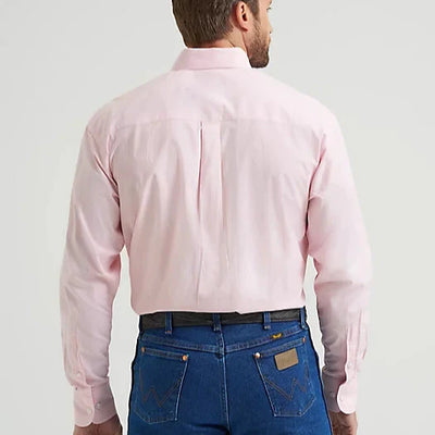 Wrangler Men's Pink Bucking Cancer Shirt - Korvel