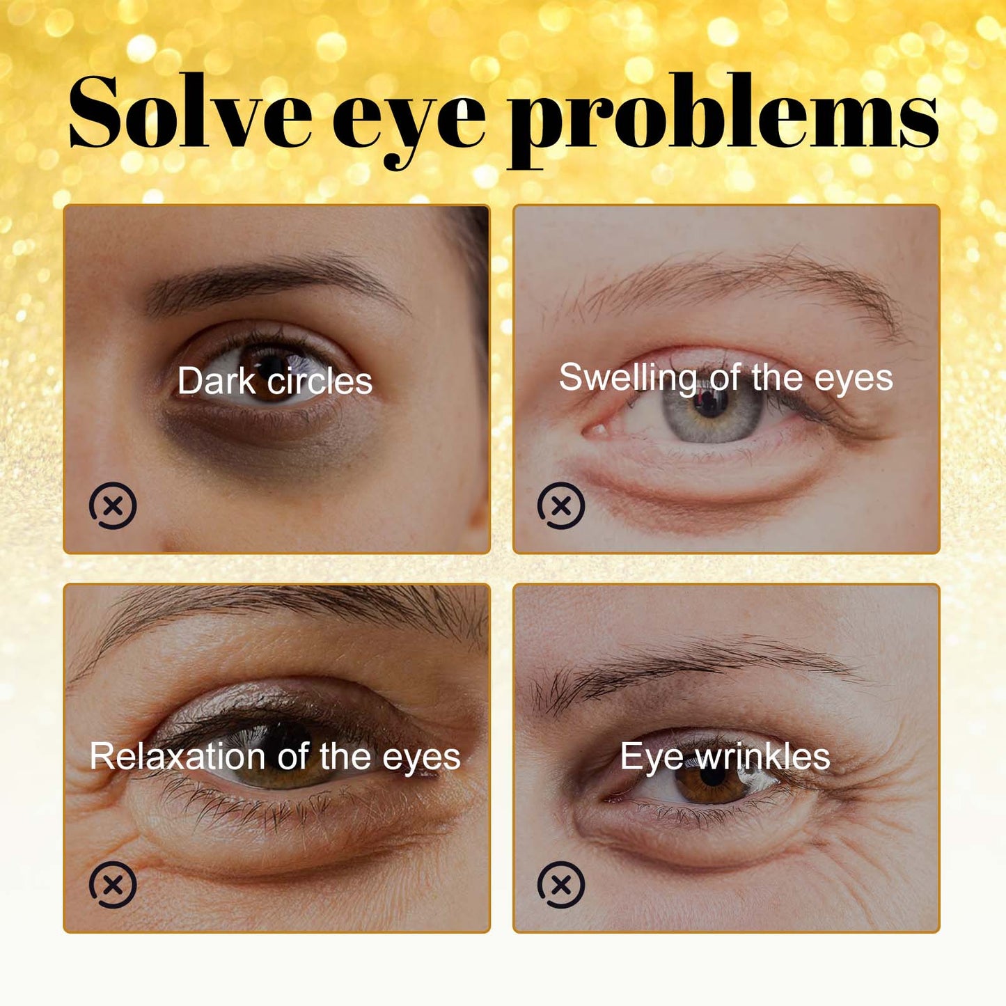24K Gold Eye Mask for Brightening and Moisturizing