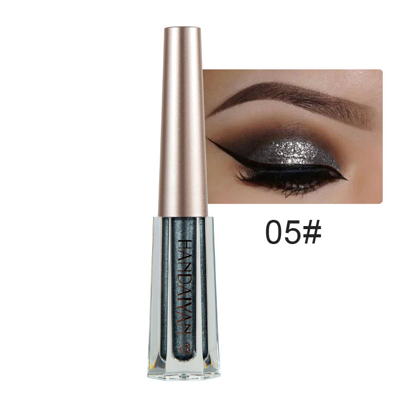 HANDAIYAN Diamond Pearl Liquid Eye Shadow 12 Colors Shining Bright Eye Shadow Liquid - Korvel