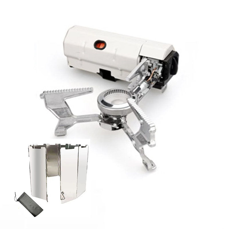 Folding Card Stove Outdoor Camping Picnic Gas Stove Portable Hotpot Stove Tea Cooker - Korvel