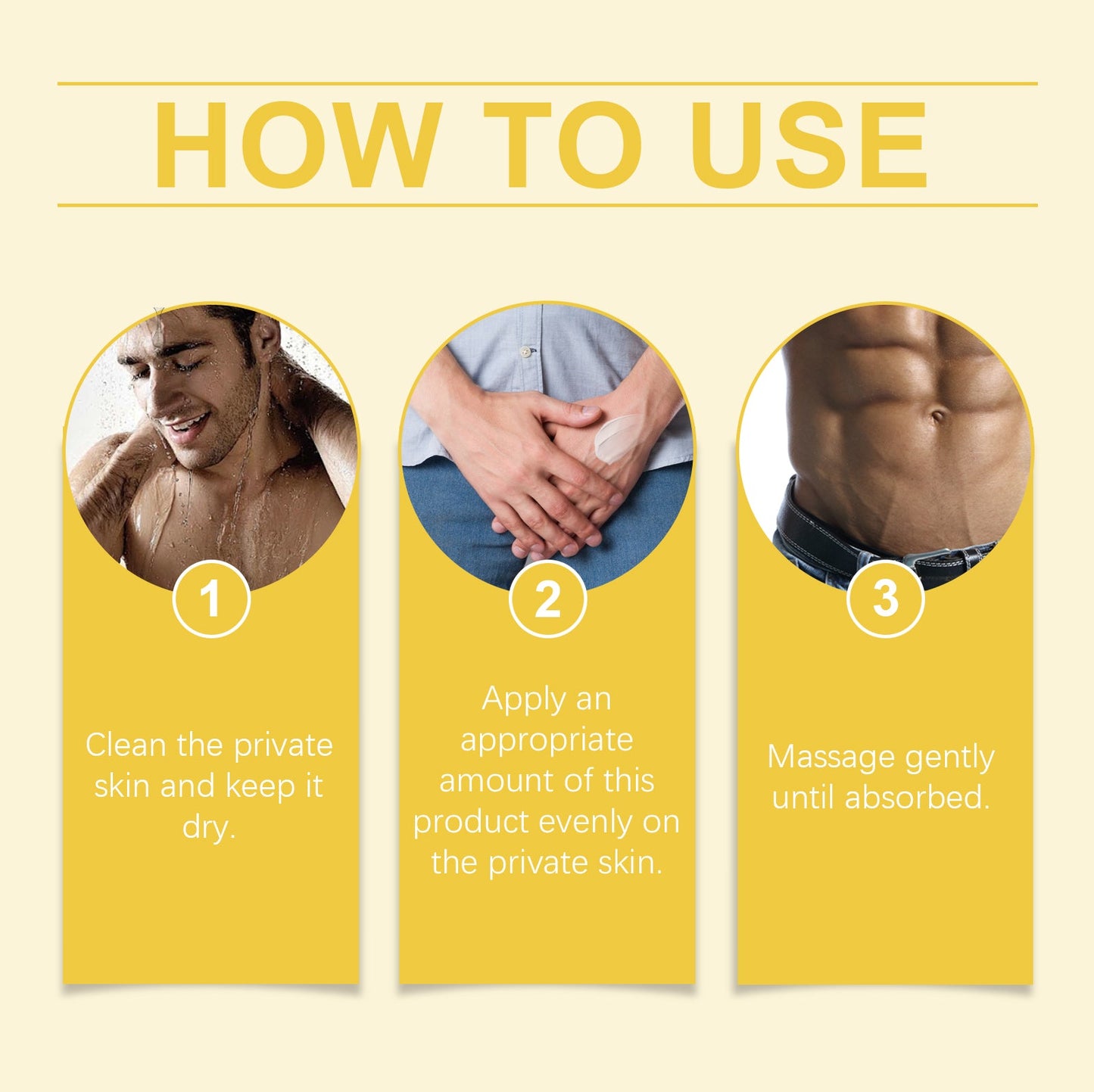 Men's Body Care Cream Men's Daily Body Care Cleansing Deodorant Treatment Cream - Korvel