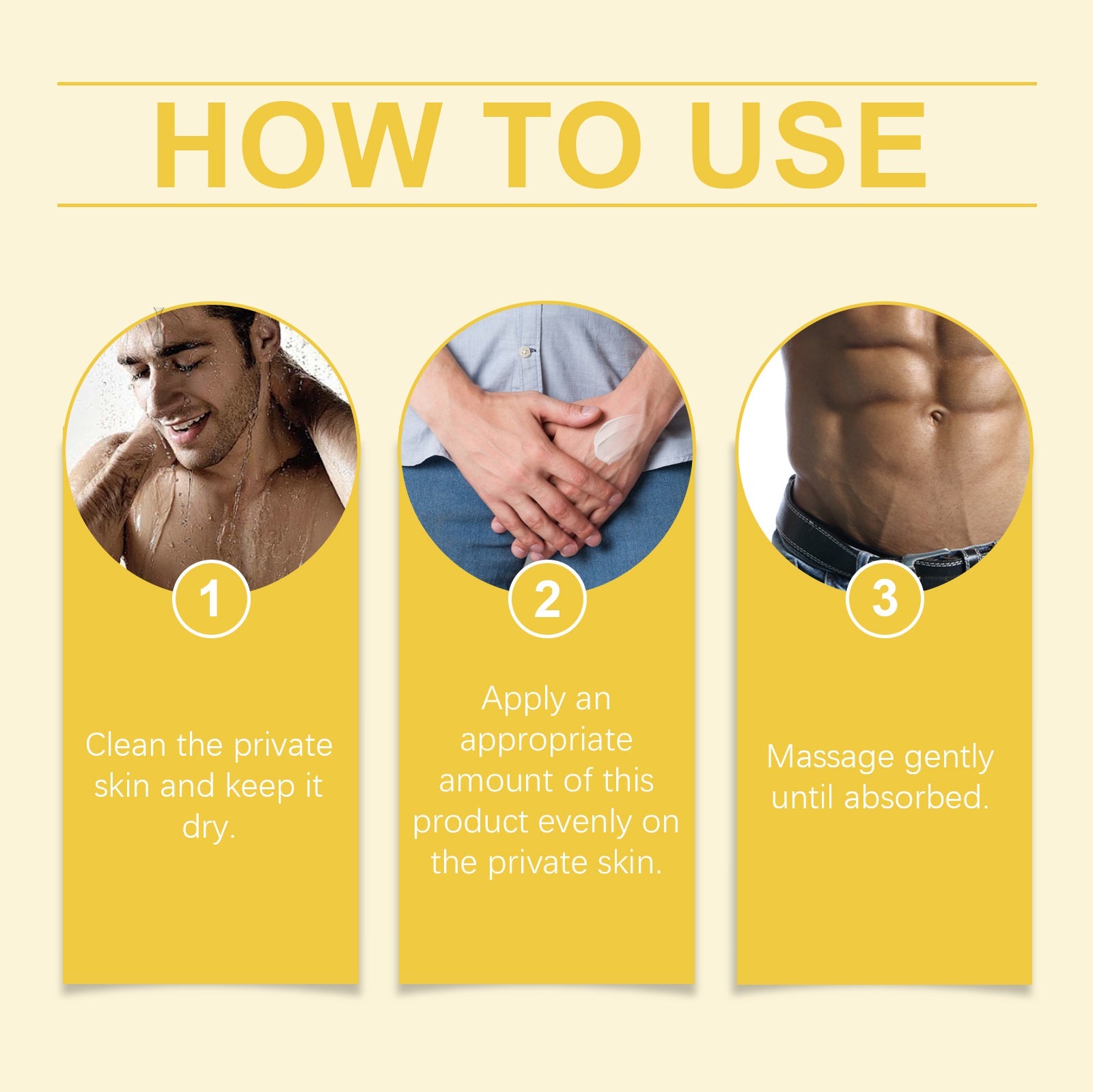 Men's Body Care Cream Men's Daily Body Care Cleansing Deodorant Treatment Cream - Korvel