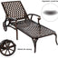 Aluminium Cast lounge chair 1pcs brown - Korvel
