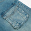 Vintage Washed Multi-Pocket Workwear Jeans for Men