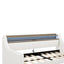 Twin Size Daybed with Drawers, Upholstered Daybed with Charging Station and LED Lights, White - Korvel