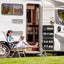 Adhesive RV Shoe Storage Over-Door Rack with Deep Pockets