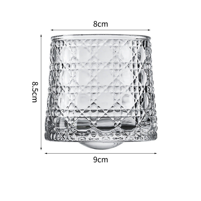 Hand drawn rotating glass cups multiple multi-purpose whiskey glasses rotating glass cups - Korvel