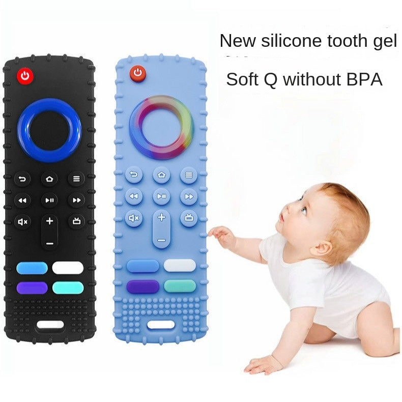 Baby remote control dental gel silicone baby anti food hand grinding rod - Korvel