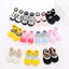 Autumn and Winter Baby Socks Silicone Anti slip Bottom Floor Socks Children's Shoes and Socks Cartoon Rainbow Strips Indoor Walking Shoes and Socks - Korvel