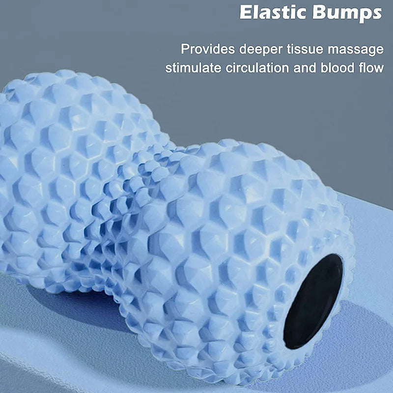 EVA Peanut Massage Ball Double Lacrosse Massage Ball Mobility Ball for Physical Therapy Deep Tissue Massage Tool Back Hand Foot - Korvel