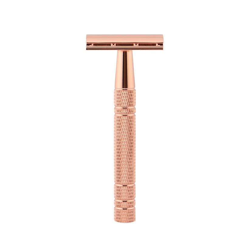 Old style shaver for both men and women, lightweight double-sided shaving blade, kraft paper packaging, alloy beard blade - Korvel