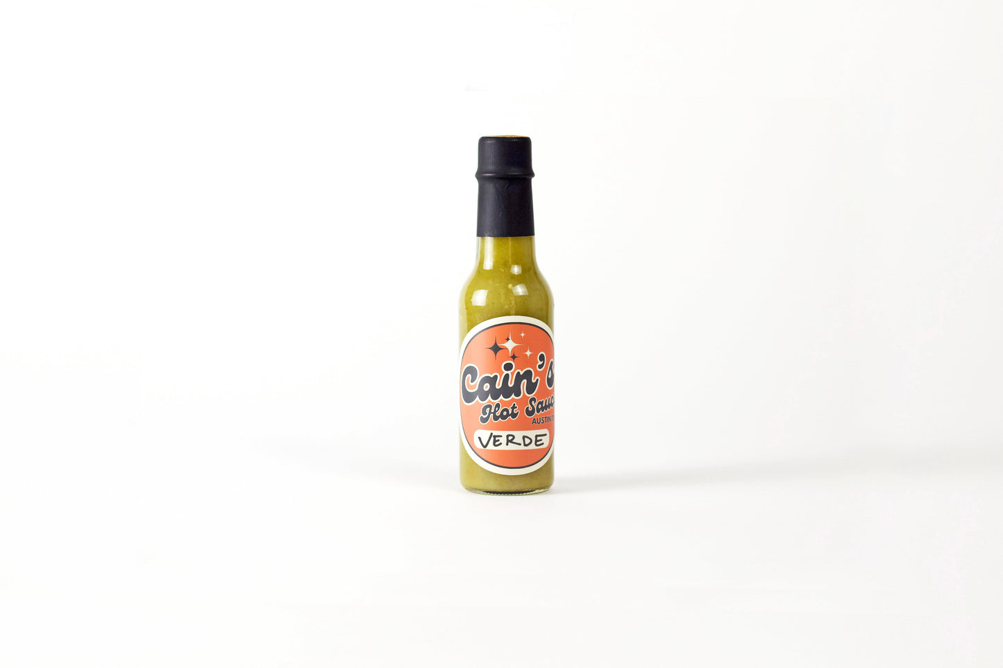 Cain’s Verde Hot Sauce – Jalapeño & Roasted Tomatillo Blend, 5 oz