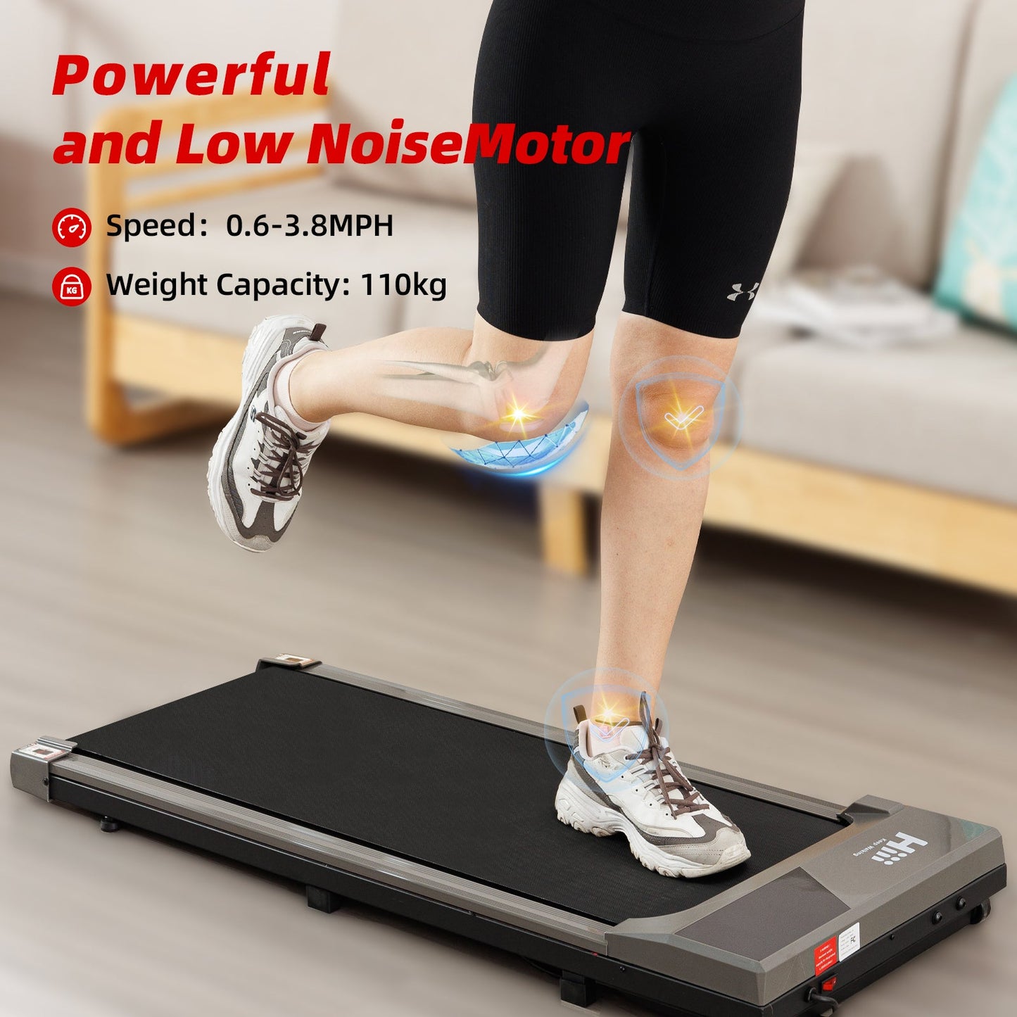Flat Walker Gray Treadmill