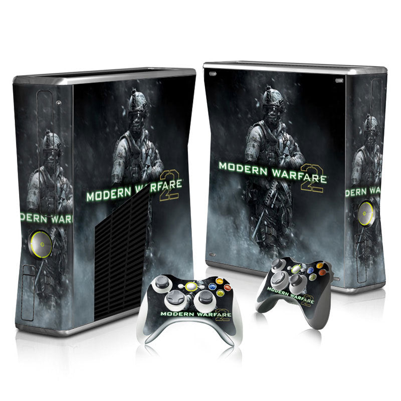 Xbox 360 Slim Full Body Color Membrane Stickers with Scratch-Resistant Protection - Korvel
