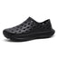 Hollow hole shoes for men one foot sandals fashionable and casual soft soled toe wrapped beach shoes - Korvel