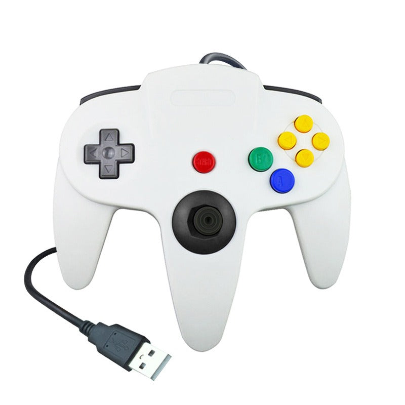 N64 USB wired game controller N64 appearance PC controller retro classic game console appearance controller - Korvel