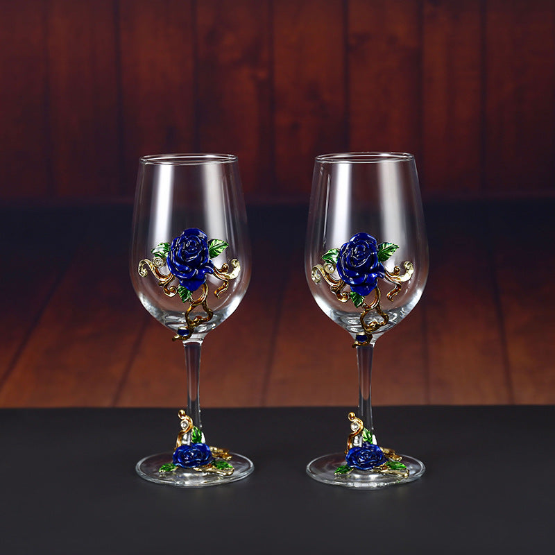 Household enamel crystal glass red wine glass goblet decanter - Korvel