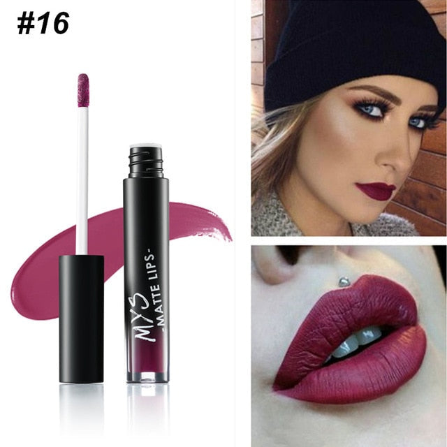 Tinte de Labios Líquido Mate MYS - Impermeable y de Larga Duración