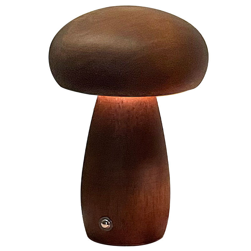 Mushroom lamp, LED charging night light, creative desk lamp, bedroom minimalist touch switch, ambient light, gift - Korvel
